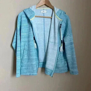 Lou & Gray Space-Dyed Hoodie‎ Jacket Size Small